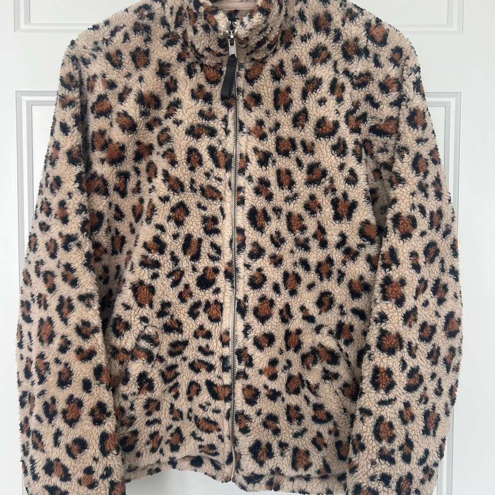 Torrid Animal Print Fleece Jacket